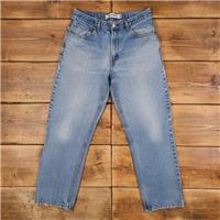 Vintage Levis 550 Jeans 33 x 30 Stonewash Tapered Blue Red Tab Denim - 33 Regular