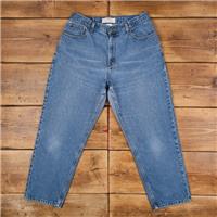 Vintage L.L. Bean Jeans Pants Trousers 31x28 Womens Straight Blue Cotton - 31 Regular