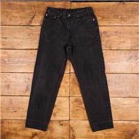 Vintage Levis 550 Jeans 35 x 33 Dark Wash Tapered Black Red Tab Denim - 35 Regular