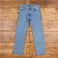 Vintage Levis 505 Jeans 29 x 29 Stonewash Straight Blue Red Tab Denim - 29 Regular