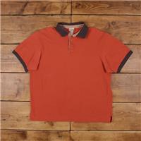 Vintage L.L. Bean Polo Shirt T Shirt XL Orange Tee - XL Regular