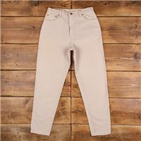 Vintage Levis 551 Jeans 29 x 30 USA Made 90s Light Wash Tapered Beige Womens - 29 Regular