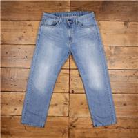 Vintage Levis 505 Jeans 38 x 30 Stonewash Straight Blue Red Tab Denim - 38 Regular