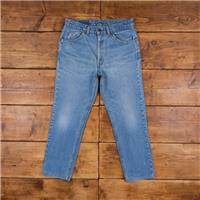 Vintage Levis 212 Jeans 33 x 27 Stonewash Straight Blue Womens Orange Tab - 33 Regular