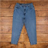 Vintage Levis 950 Jeans 36 x 30 USA Made 90s Stonewash Tapered Blue Womens - 36 Regular