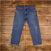 Vintage Levis 505 Jeans 36 x 28 Stonewash Straight Blue Red Tab Denim - 36 Regular