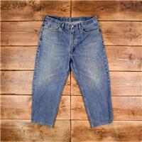 Vintage Levis 550 Jeans 38 x 26 Stonewash Straight Blue Red Tab Denim - 38 Regular