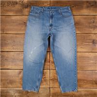 Vintage Levis 560 Jeans 30 x 30 90s Stonewash Tapered Blue Red Tab Denim - 30 Regular