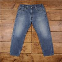 Vintage Levis 505 Jeans 38 x 30 Stonewash Straight Blue Red Tab Denim - 38 Regular