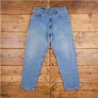 Vintage Levis 560 Jeans 34 x 32 USA Made 90s Stonewash Straight Blue Womens - 34 Regular