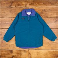 Vintage Columbia Jacket M Gorpcore 80s Full Zip Insulated Blue Womens Outdoor - M Regular