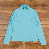 Vintage The North Face Fleece Jacket M Gorpcore TKA 100 1/4 Zip Blue Womens - M Regular