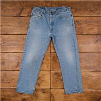 Vintage Levis 505 Jeans 36 x 30 90s Stonewash Straight Blue Red Tab Denim - 36 Regular