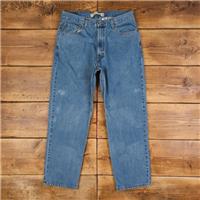 Vintage Levis 550 Jeans 36 x 30 Stonewash Tapered Blue Red Tab Denim - 36 Regular