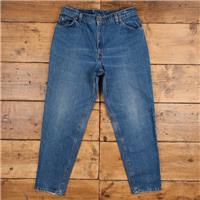 Vintage Levis 950 Jeans 34 x 31 USA Made 90s Medium Wash Tapered Blue Womens - 34 Regular