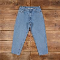 Vintage Levis 560 Jeans 35 x 29 Stonewash Tapered Blue Red Tab Denim - 35 Regular