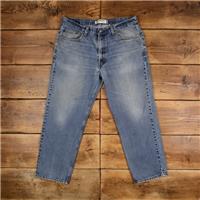 Vintage Levis 550 Jeans 38 x 30 Stonewash Straight Blue Red Tab Denim - 38 Regular