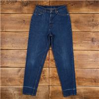 Vintage Levis 512 Jeans 29 x 31 USA Made 90s Dark Wash Tapered Blue Womens - 29 Regular