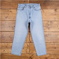 Vintage Levis 540 Jeans 35 x 29 90s Stonewash Straight Blue Brown Tab Denim - 35 Regular