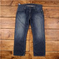 Vintage Levis 514 Jeans 36 x 30 Dark Wash Straight Blue Red Tab Denim - 36 Regular