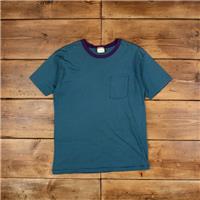 Vintage L.L. Bean Single Stitch T Shirt Blank Large 90s USA Made Pocket Stripe - Large Regular