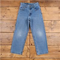 Vintage Levis Jeans 26 x 27 Stonewash Straight Blue Womens Orange Tab Denim - 26 Regular