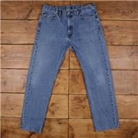 Vintage Levis 505 Jeans 38 x 34 Stonewash Straight Blue Red Tab Denim - 38 Regular