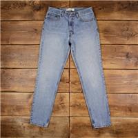 Vintage Levis 512 Slim Fit Jeans 32 x 34 Stonewash Straight Blue Red Tab Denim - 32 Regular