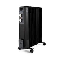11 Fin Oil Filled Radiator 2500W Electric Portable Heater 3Heat Thermostat Black