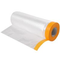 110CM*20M Pre-taped Masking Tape Car Painter Spray Paint Protect Film Dust proof