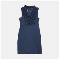 Ted Baker Dress / Size M / Knee Length / Womens / Blue / Cotton