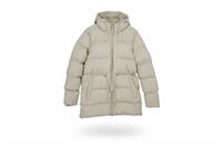 RAINS women's Puffer Coat Beige S Hooded Water-resistant Long - S Regular