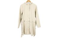 RAINS women's Long Beige Jacket Size M - M Regular