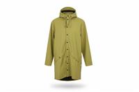 Rains men's Long Jacket Green Size S Waterproof Hooded - S Regular