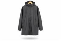 Rains men's Insulated jacket Black M Hooded Waterproof Polyester - M Regular