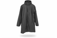 RAINS men's Long Black Insulated jacket Size M Waterproof - M Regular
