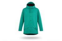Rains men's Rain Coat Green S Waterproof Hooded Long - S Regular