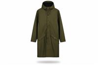 Rains men's jacket Green M Waterproof Hooded Long - M Regular