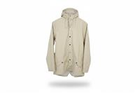 RAINS men's Jacket Beige S Water-resistant Hooded Lightweight - S Regular