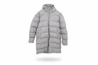 RAINS men's Insulated Jacket Grey XL Hooded Insulated Longline - XL Regular