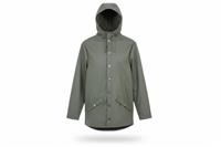 RAINS men's Jacket Green XS Waterproof Hooded - XS Regular