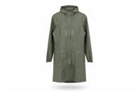 Rains women's Rain Coat Green M Hooded Waterproof Long - M Regular