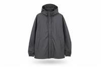 RAINS men's Jacket Black M Hooded Water-resistant - M Regular