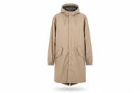 RAINS men's Fishtail Parka Brown M Waterproof Hooded Lightweight - M Regular