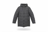 RAINS men's Insulated Jacket Black XS Hooded Water-resistant - XS Regular