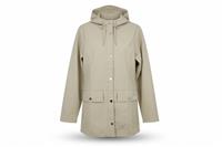 RAINS men's Beige Waterproof Hooded Belted Rain Jacket XS - XS Regular