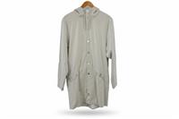 Rains men's Jacket Beige Size M Hooded Waterproof - M Regular