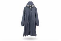 Rains Women's Rain Coat Blue XL Hooded Waterproof Belted Lightweight - XL Regular