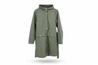 RAINS men's jacket Green S Hooded Waterproof Belted Long - S Regular