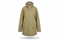 RAINS men's Rain Coat Beige XL Hooded Waterproof Long - XL Regular